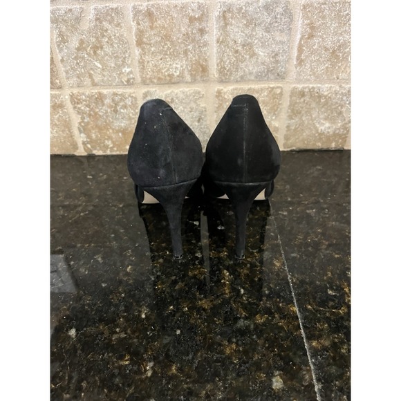 Mark Fisher Women's 8M Black‎ Suede Heels Classic Prom Formal Pumps - Picture 4 of 5
